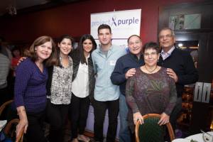 The Polio family at the Project Purple NYCM dinner.