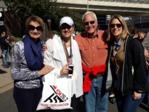 The Czel family after the Marine Corps Marathon