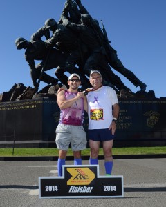 Adam & Michael at the Marine Corps Marathon
