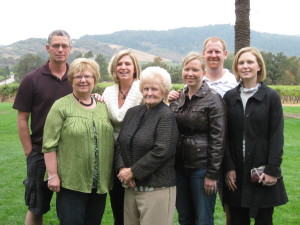  Amanda's family, at a wine tasting event in 2005