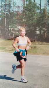 Running my first marathon in 1998. I had no idea what I was doing, but I loved running.