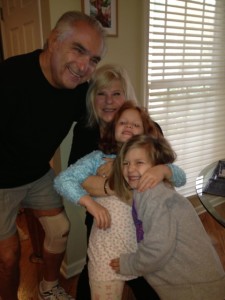 Michael and Claire with their granddaughters, Brooke & Lindsay