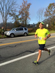 Mike running in the Ragnar Relay