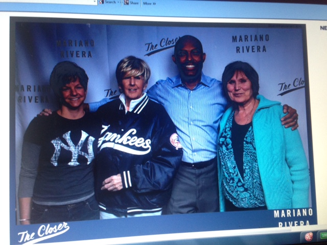 Pam was thrilled to get to meet Mariano Rivera