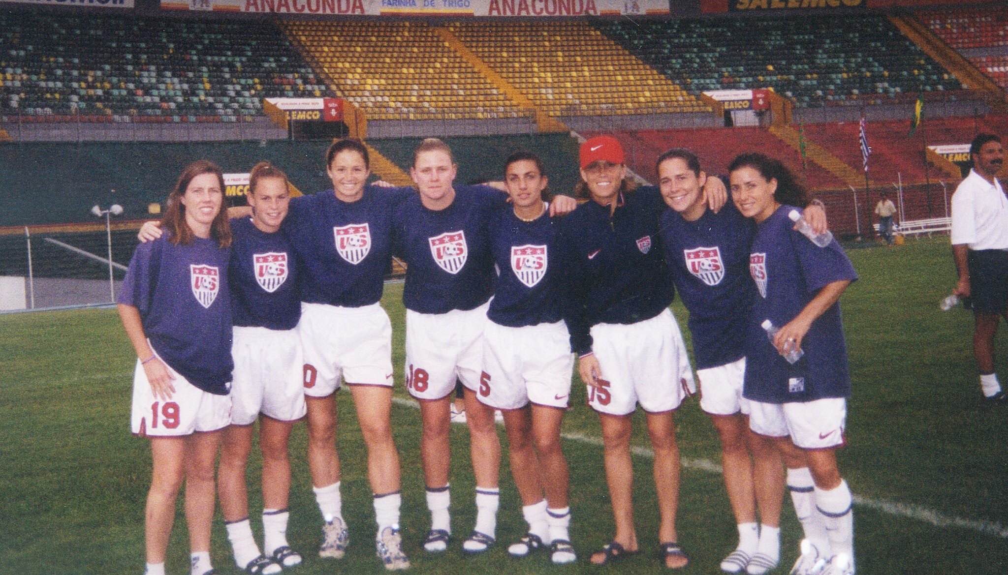 Kristi and the US women's national soccer team.