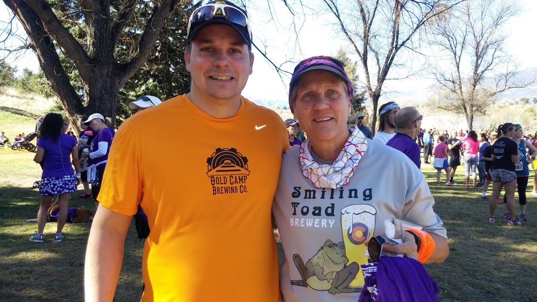 Mark and Barb of Jack Quinn's Running Club, one of our gracious sponsors.