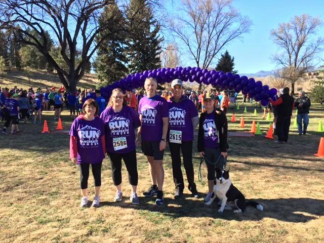 Dr. Suter and his staff all came out to run and walk with us on Sunday.