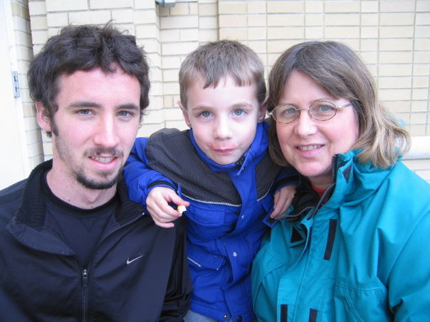 Jason with his mother and nephew.