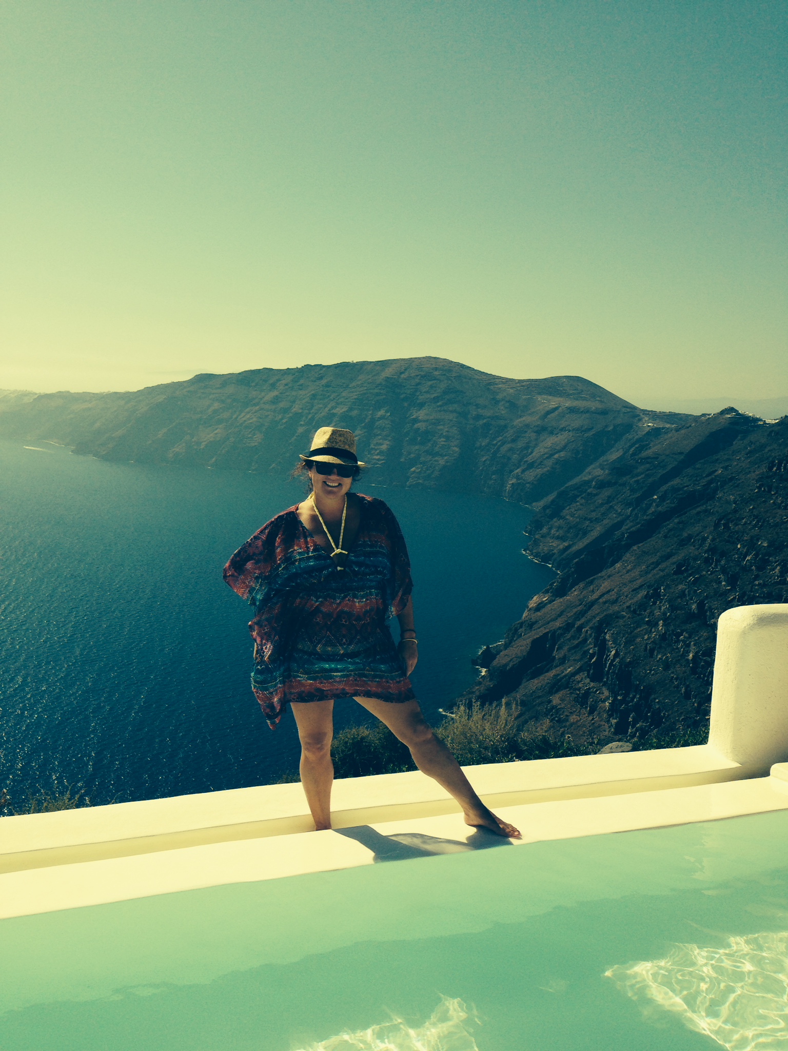 Staci vacationing in Greece.