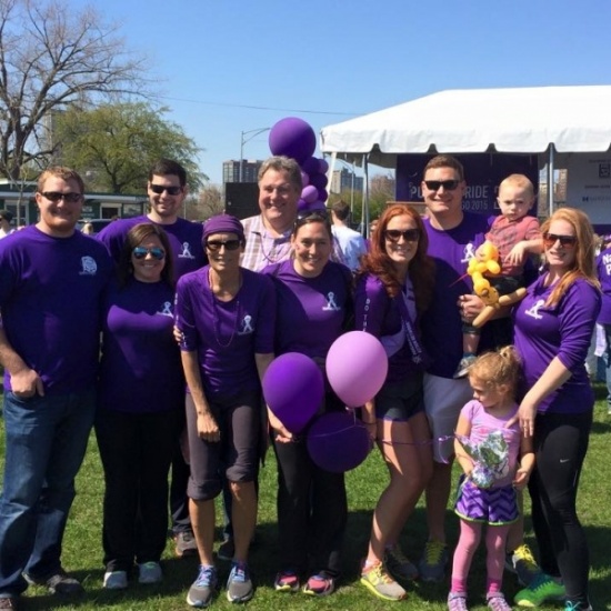 The Mulchrone family at a pancreatic cancer walk.