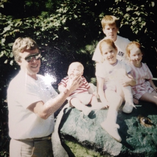 Jack Kilgallen with his children
