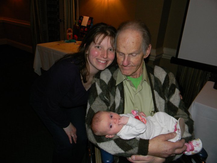 Robert holding baby Aubree
