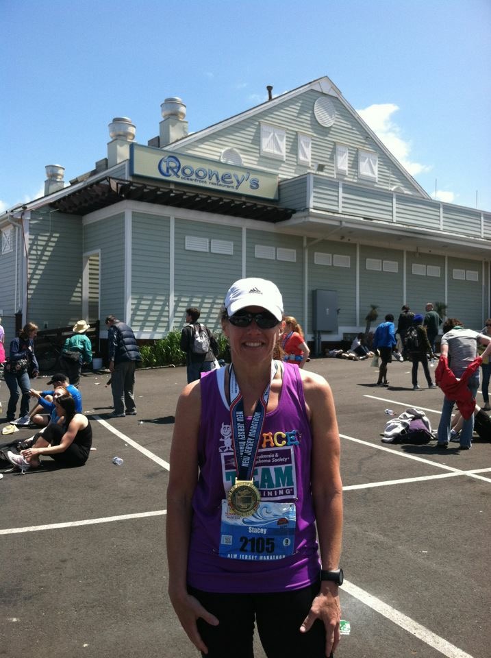 Stacey at the New Jersey Marathon