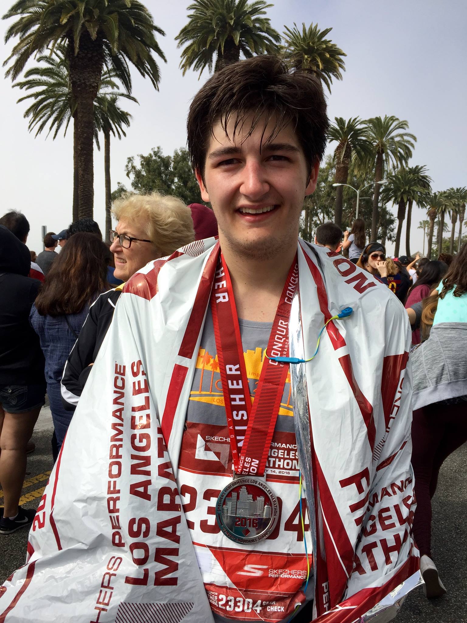 Patricio following the LA Marathon