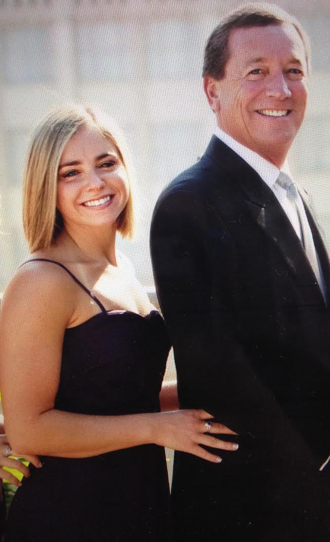 Katie with her dad, Michael