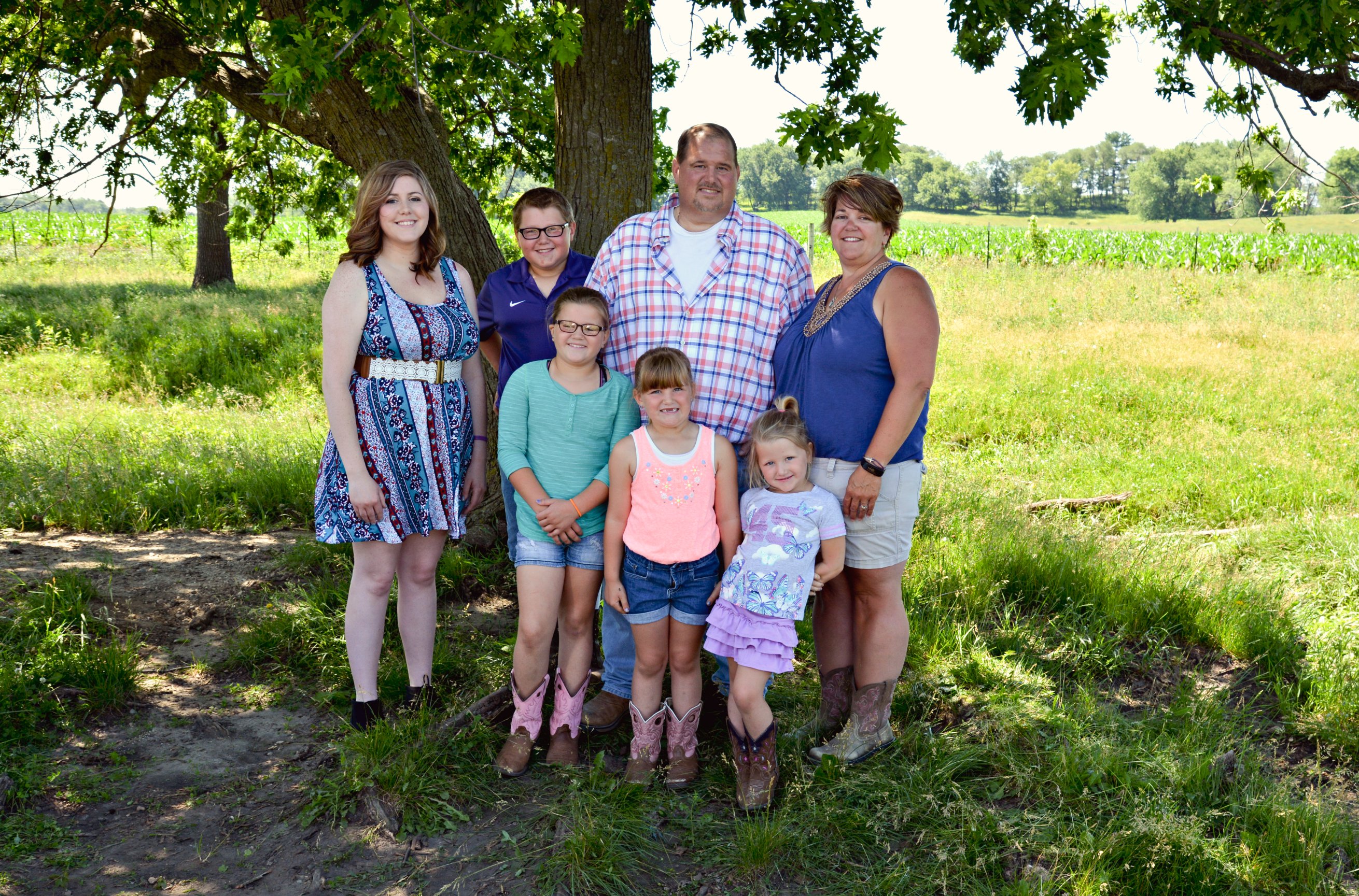 Keith Wilgenbusch with his family